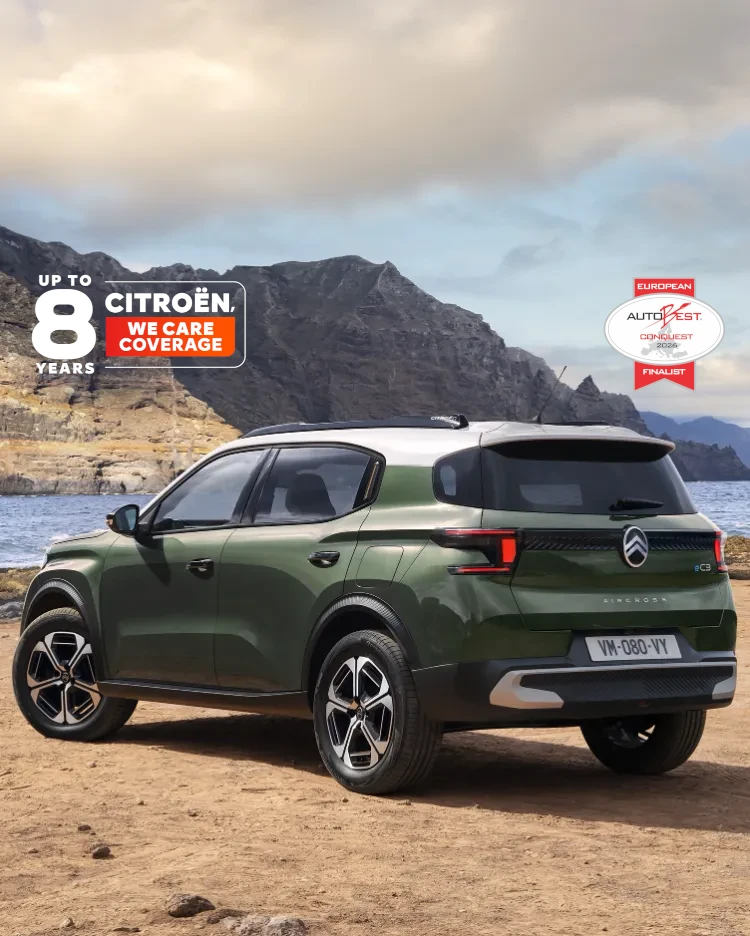 New ë-C3 Aircross in a forest
